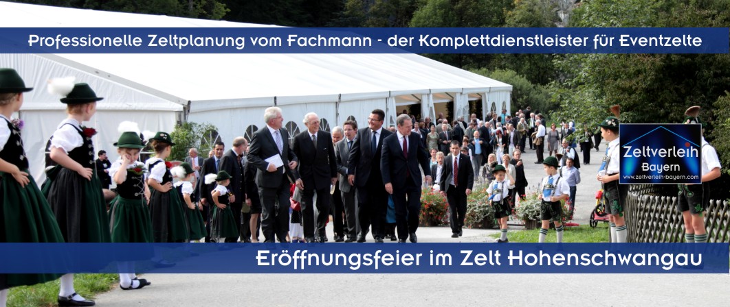 Eventagentur Augsburg – VIP-Eröffnungsfeier Hohenschwangau VIP-Eröffnungsfeier im Premium-Zelt: Logistisches Gewerke-Management und Gala-Dinner, geplant von Schätzl Ereignismanagement, Ihrer erfahrenen Eventagentur für Augsburg und Schwaben.